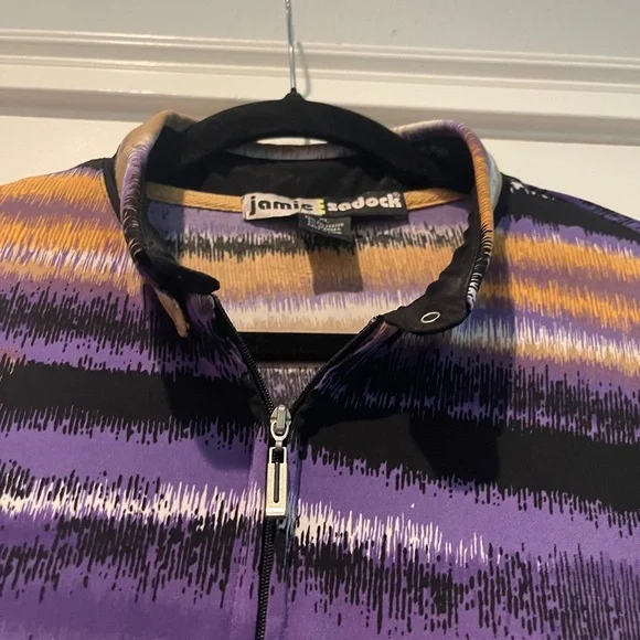 Jamie Sadock Multicolor Patterned Zip-Up Top - Picture 3 of 4